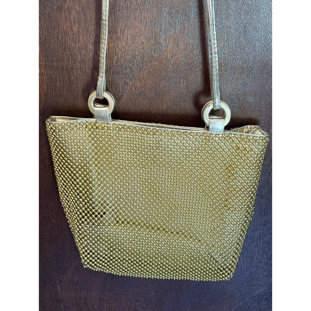 Vintage‎ Bags by Marlo Gold Metal Mesh Evening Bag Metallic Shoulder Purse Retro